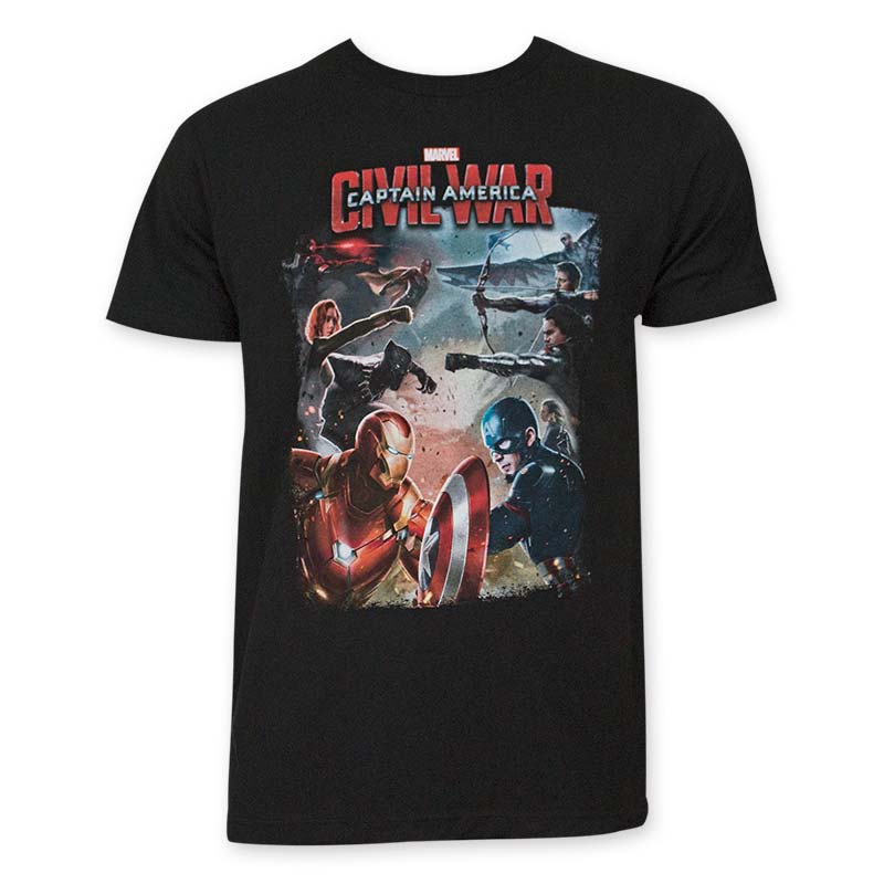 black captain america tshirt