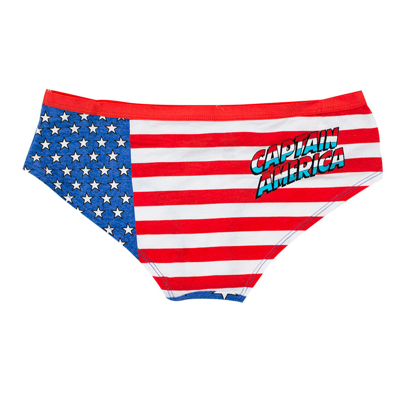 Captain America Repeating Logo Women's Underwear
