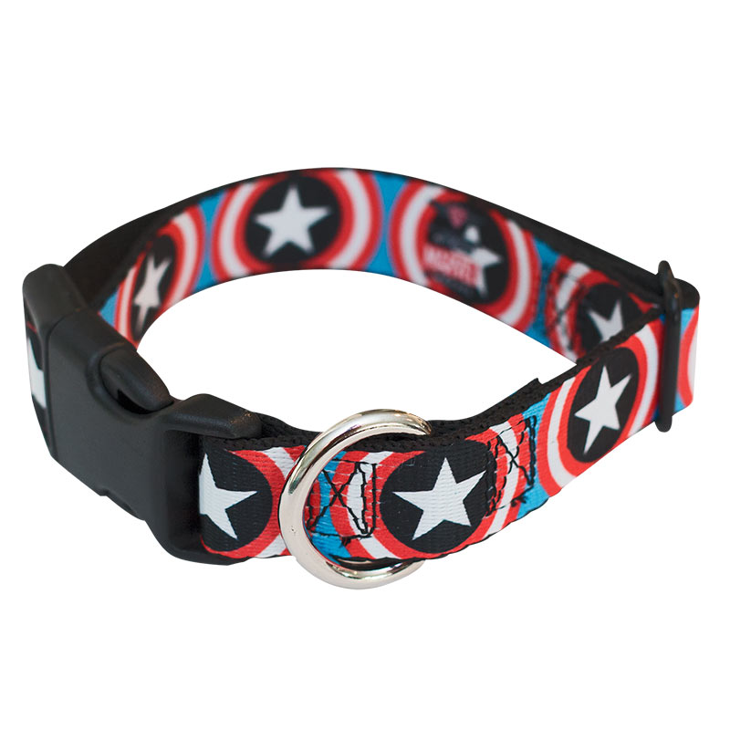 Captain America Dog Collar