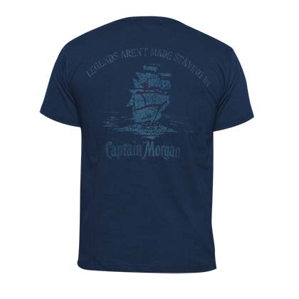 Captain Morgan Legends Men's Navy Blue TShirt
