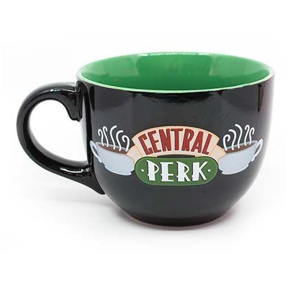 Friends Central Perk Large 24oz Ceramic Black Mug Bowl