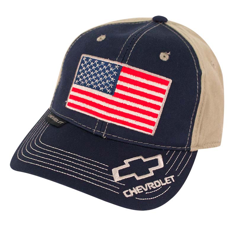 Chevrolet Adjustable American Flag Hat Chevrolet Adjustable American Flag Hat