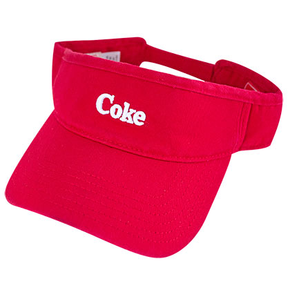 Coca-Cola Coke Red Adjustable Unisex Visor Hat