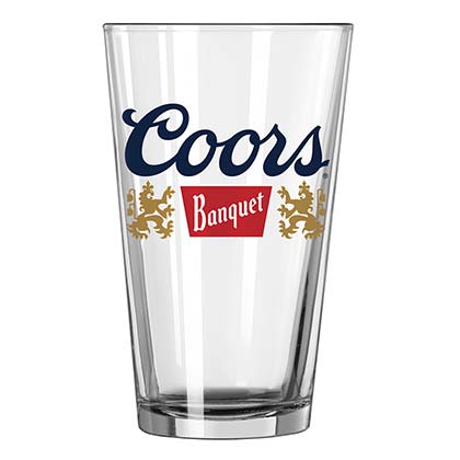 Coors Banquet Logo Pint Beer Drinking Glass