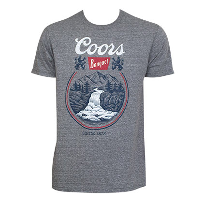 Coors Banquet Vintage Mountain Logo Tee Shirt