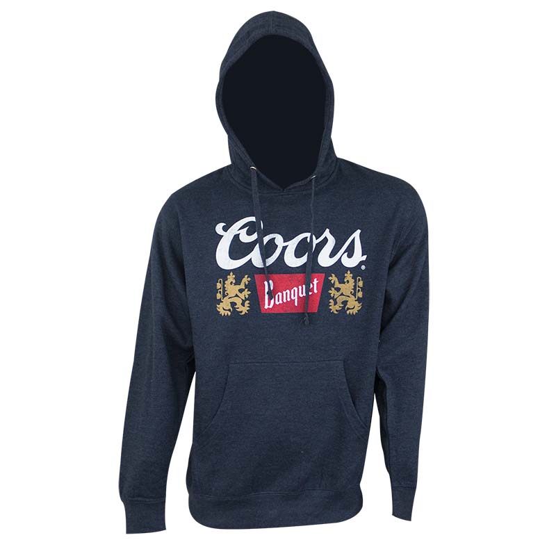 Coors Banquet Men's Navy Blue Hoodie Coors Banquet Men's Navy Blue Hoodie