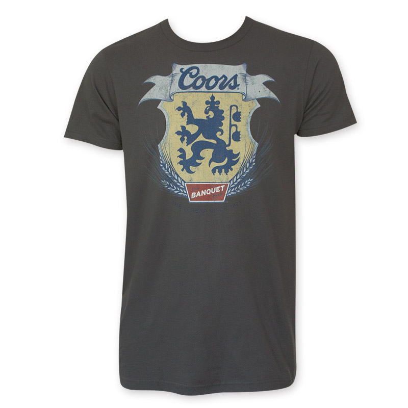 Coors Men's Gray Lion Wheat Banquet TShirt