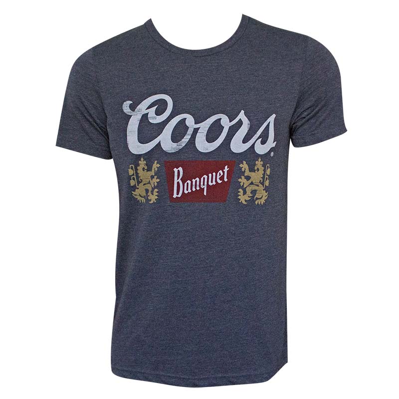 Coors Banquet Men's Navy Blue Tee Shirt