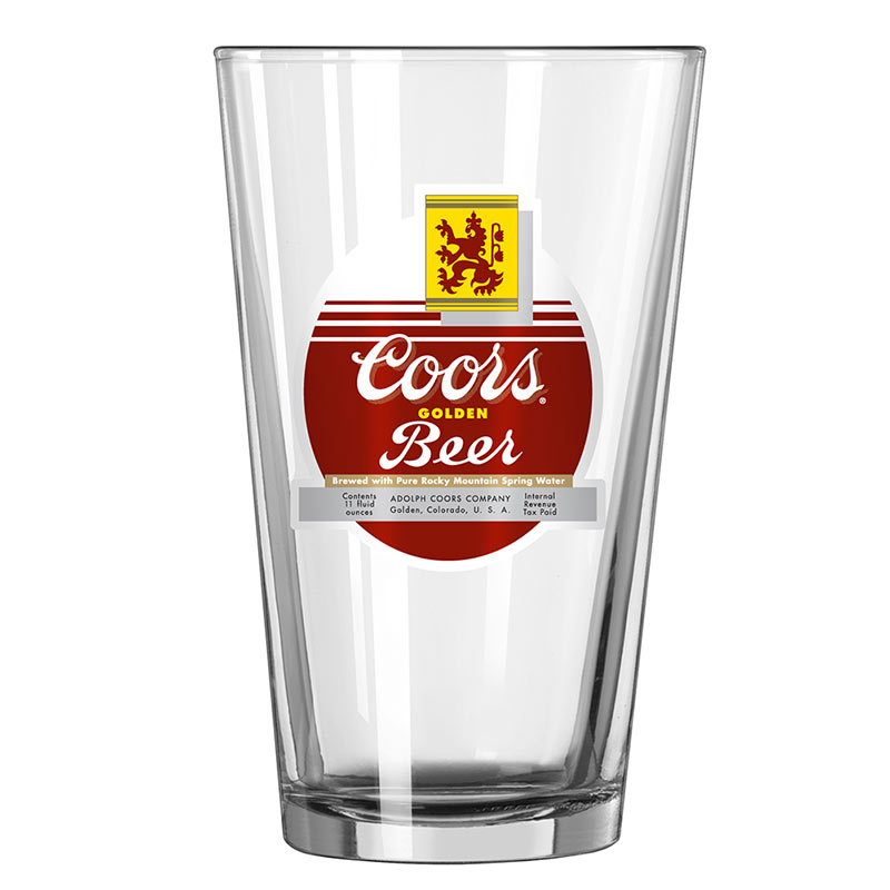 Coors Beer Vintage Pint Glass Coors Beer Vintage Pint Glass