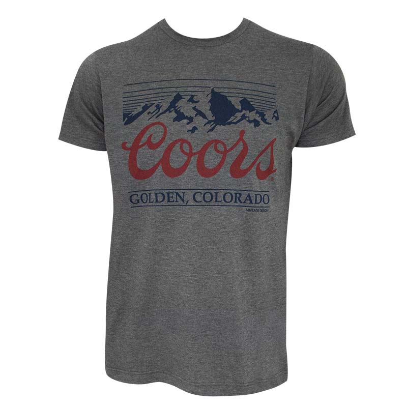 Coors Men's Grey Golden Colorado T-Shirt Coors Men's Grey Golden Colorado T-Shirt