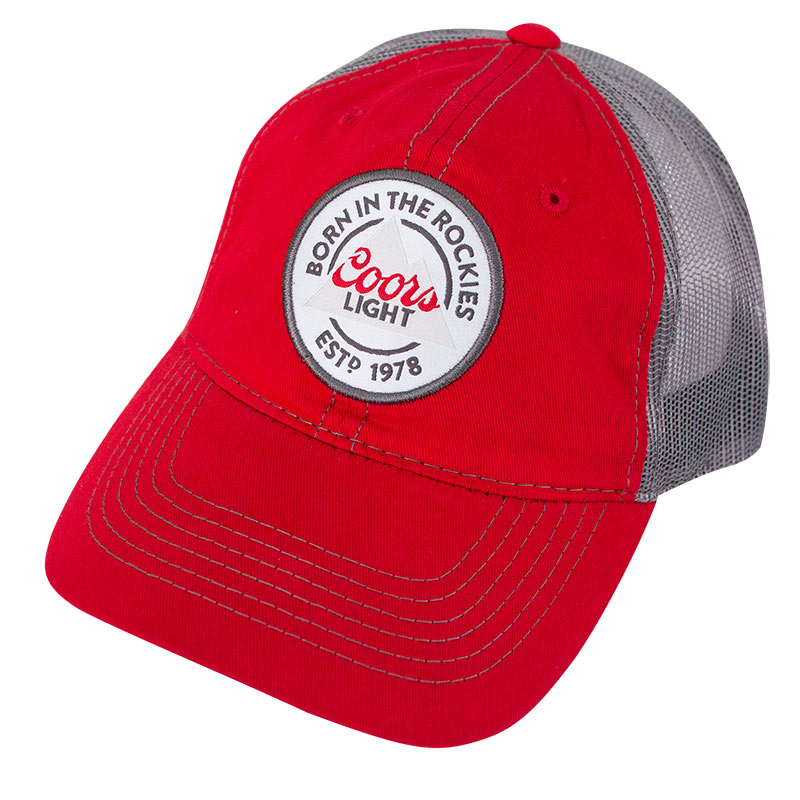 Coors Banquet Mesh Trucker Red Snapback Hat Coors Banquet Mesh Trucker Red Snapback Hat