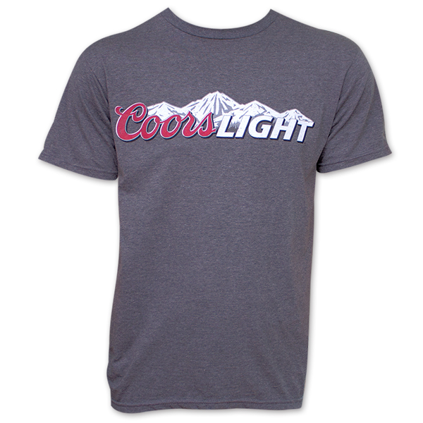 Coors Light Beer Basic Logo T Shirt
