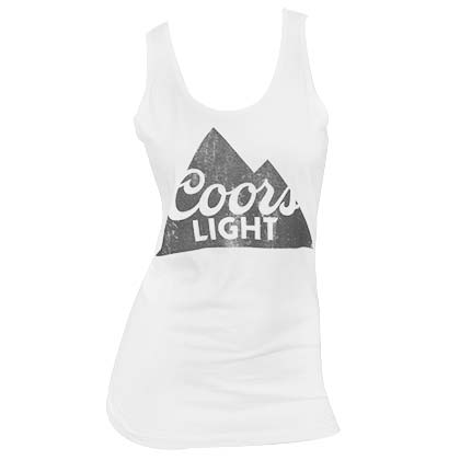 Women's Coors Light White Tank Top
