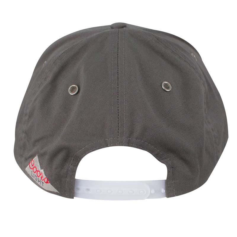 Coors Light Grey 5 Panel Snapback Hat Coors Light Grey 5 Panel Snapback Hat