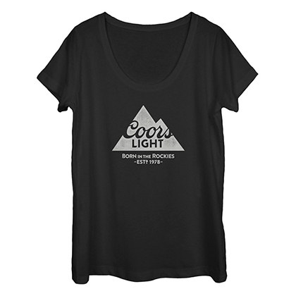 Coors Light 1978 Women's Black U Neck Tshirt