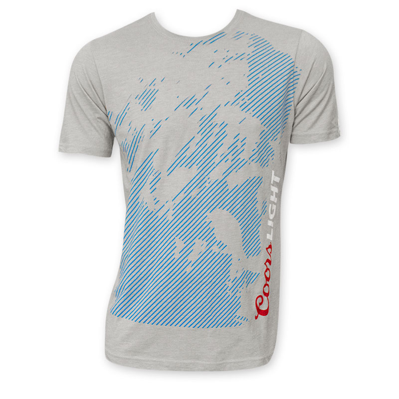 Coors Light Men's Grey Blue Mountains T-Shirt