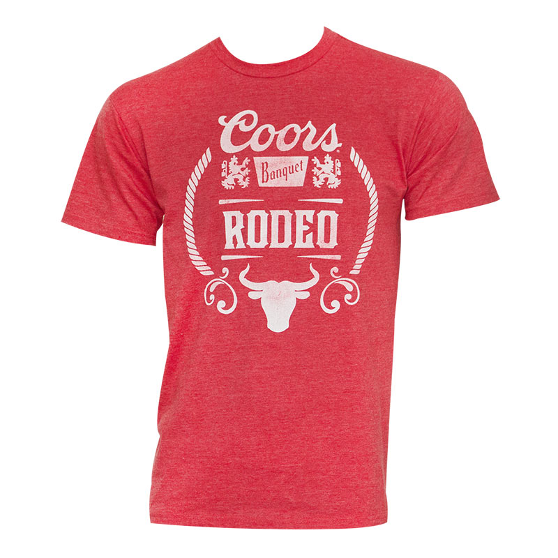 Coors Banquet Men's Red Vintage Rodeo T-Shirt
