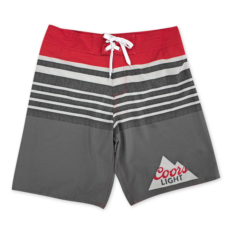 Coors Light Striped Board Shorts