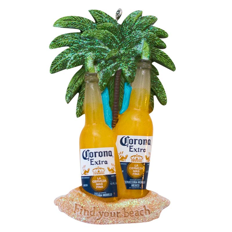 Corona Extra Lime Bottle Beach Ornament