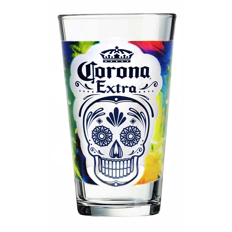 Corona Extra Día de Muertos Pint Glass Corona Extra Día de Muertos Pint Glass