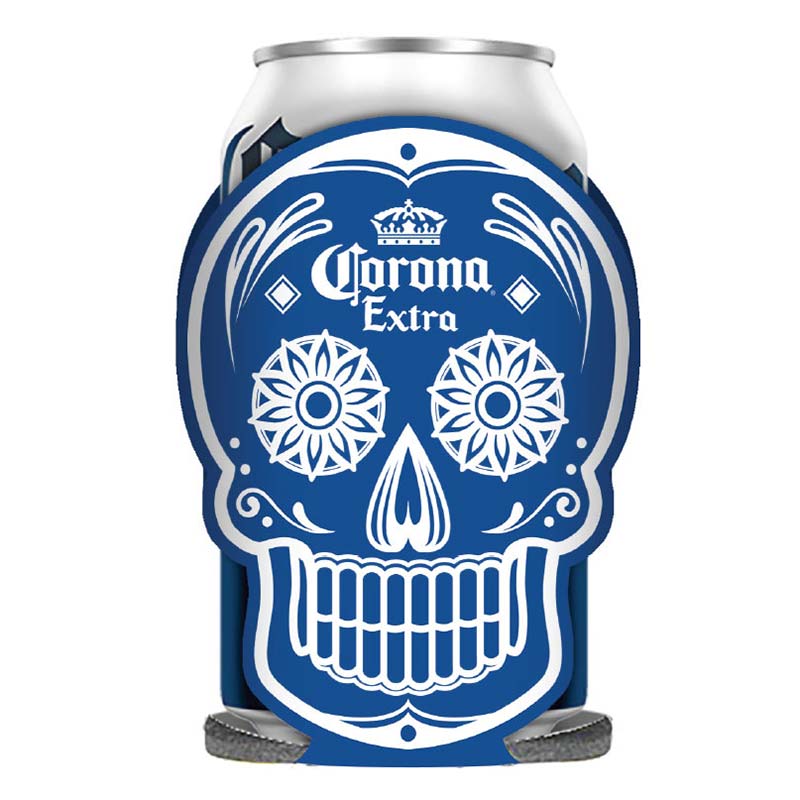 Corona Extra Glow In The Dark Blue Dia De Los Muertos Can Cooler Corona Extra Glow In The Dark Blue Dia De Los Muertos Can Cooler