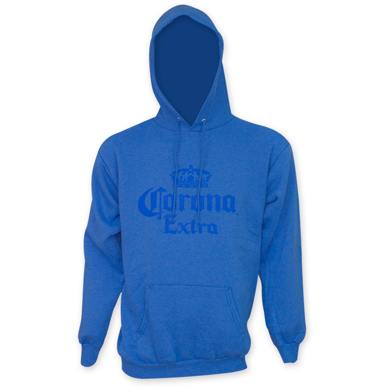 Corona Extra Men's Blue Pullover Hoodie Corona Extra Men's Blue Pullover Hoodie