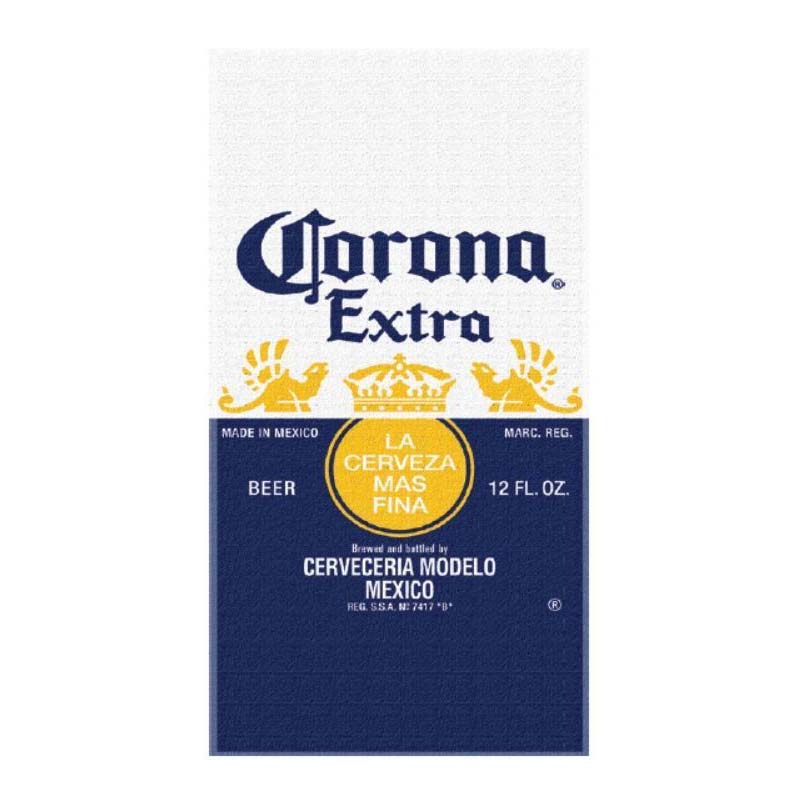 Corona Extra Beer Label Beach Towel Corona Extra Beer Label Beach Towel