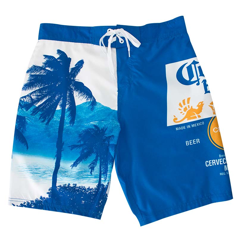 Corona Extra Men's Blue Palms Board Shorts