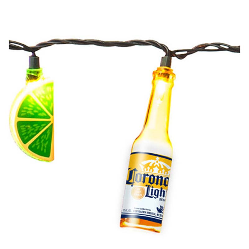 Corona Light Lime Beer Bottle String Lights
