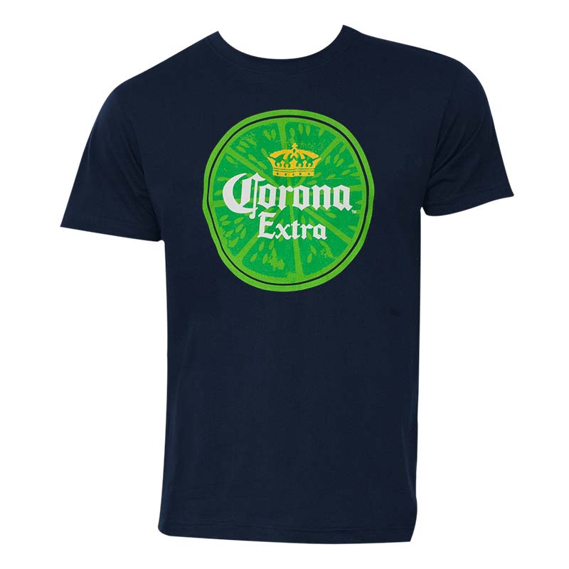 Corona Extra Men's Navy Blue T-Shirt