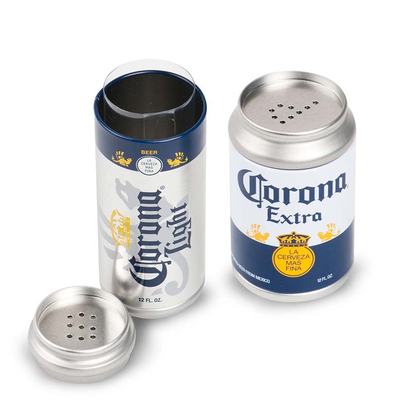 Corona Mini Can Salt And Pepper Shaker Set