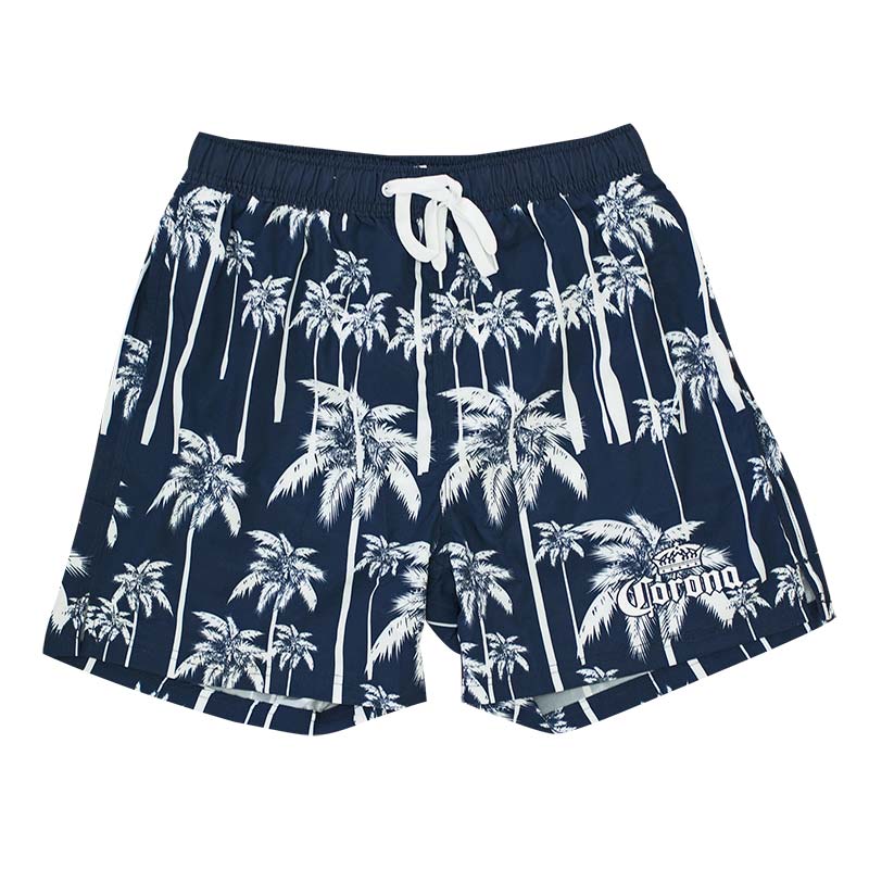 Men's Corona Beer Navy Blue Palms Board Shorts