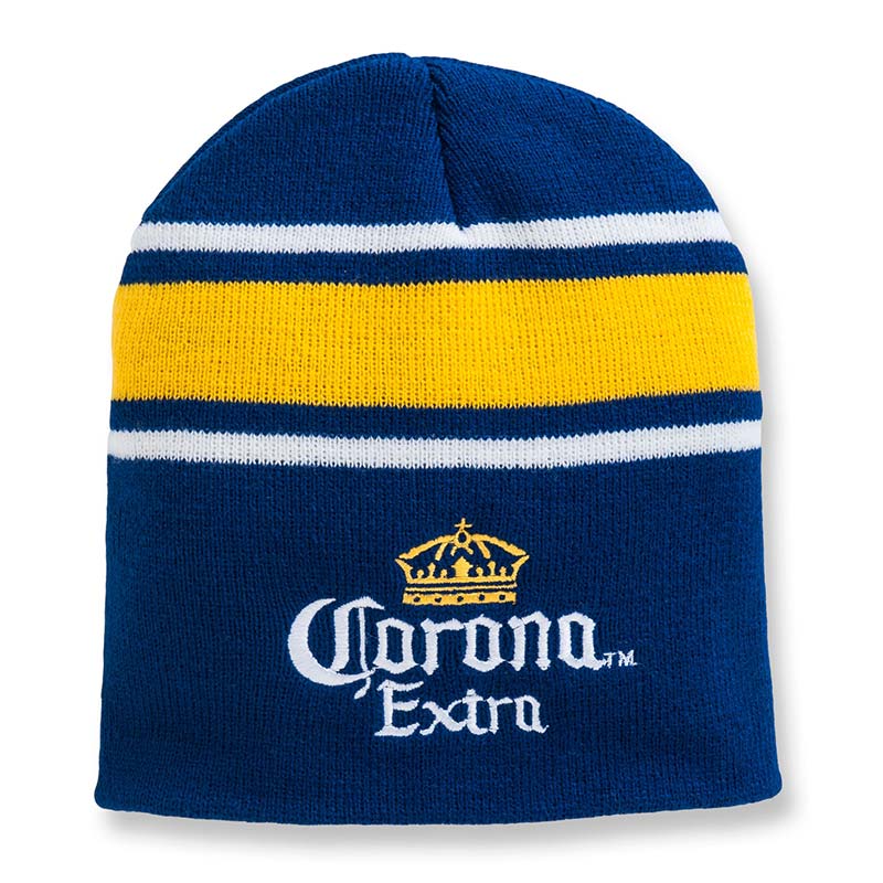 Corona Beer Striped Beanie Corona Beer Striped Beanie