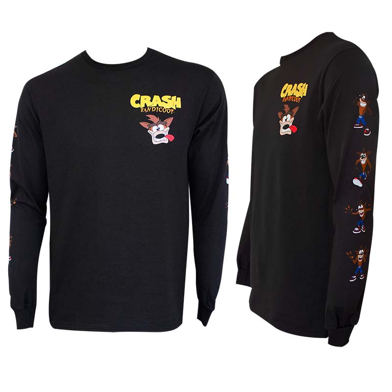 crash bandicoot long sleeve shirt