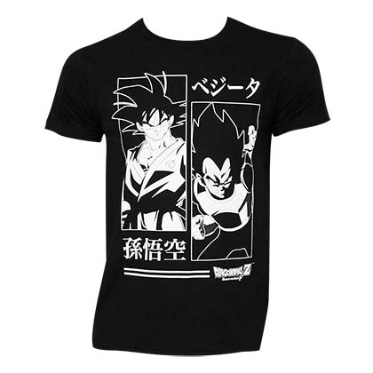 Dragonball Z Goku V Vegeta Black Tee Shirt