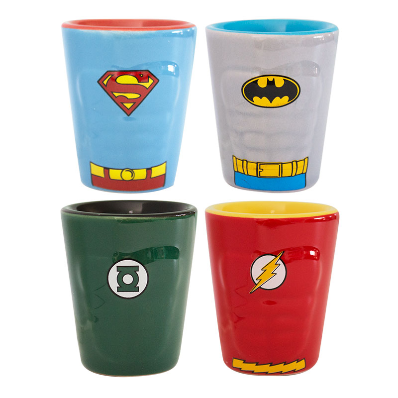 DC Heroes Shot Glass Set DC Heroes Shot Glass Set
