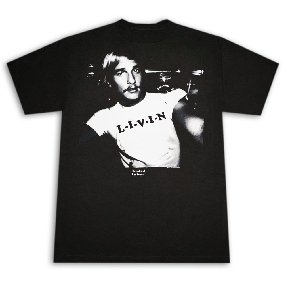 Dazed And Confused Livin Black Graphic Tee Shirt