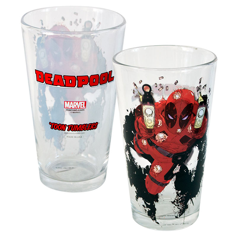 Daredevil Shooter Toon Tumbler 16 Ounce Pint Glass Daredevil Shooter Toon Tumbler 16 Ounce Pint Glass