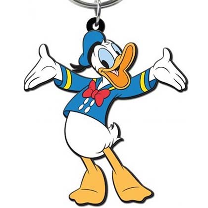 Donald Duck Soft Touch Keychain