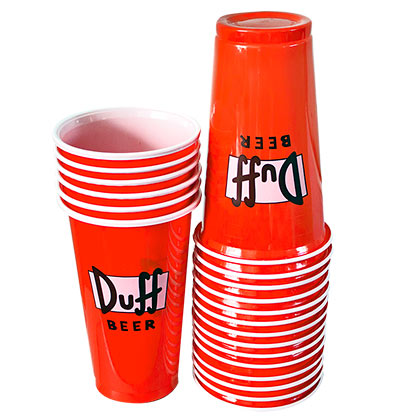 Duff Beer 20 Pack Disposable Cups