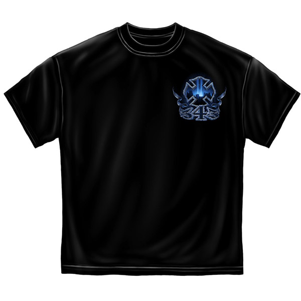 Firefighters Fallen Brothers USA Patriotic Black Graphic T-Shirt Firefighters Fallen Brothers USA Patriotic Black Graphic T-Shirt