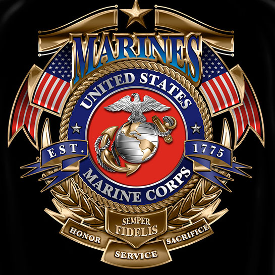 Gold Shield Marines Shirt | WearYourBeer.com