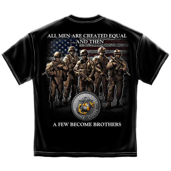 Brotherhood Marines Shirt - Black Brotherhood Marines Shirt - Black