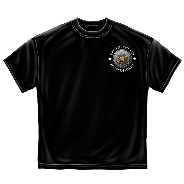 Brotherhood Marines Shirt - Black Brotherhood Marines Shirt - Black