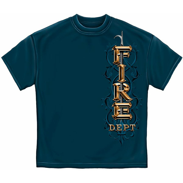 Blue Men's Fire Dept. Tribute Brotherhood Shirt Blue Men's Fire Dept. Tribute Brotherhood Shirt