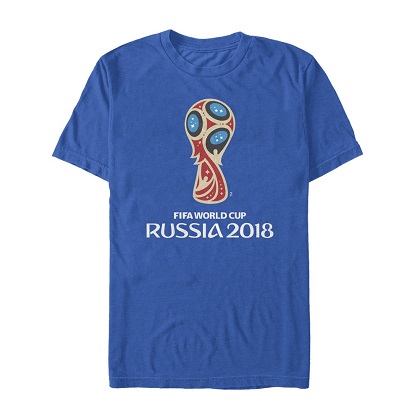 World Cup Russia 2018 Logo Blue Tshirt