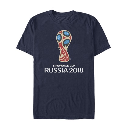 World Cup Russia 2018 Logo Navy Blue Tshirt
