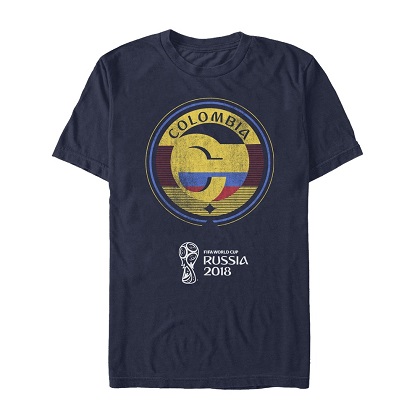 World Cup 2018 Columbia Round Logo Navy Tshirt
