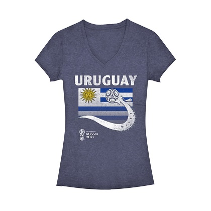 World Cup 2018 Uruguay Women's Vneck Tshirt