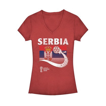 World Cup 2018 Serbia Women's Vneck Tshirt